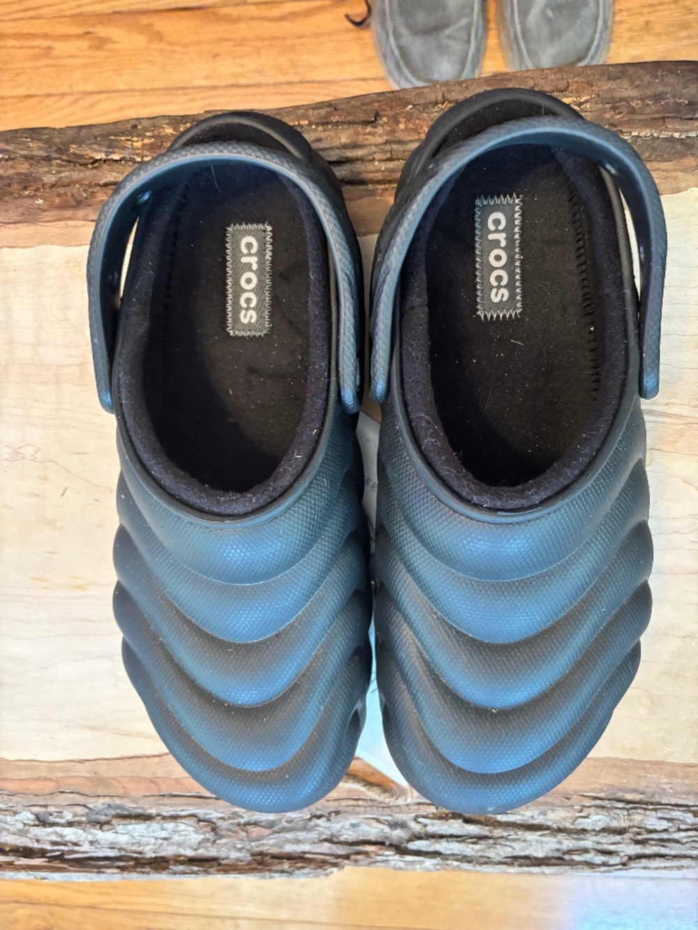 2 Pairs pf Black Crocs(never worn)